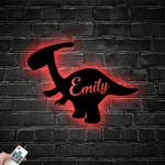 Home Decor Metal Sign Personalized Cute Baby Dinosaur 1