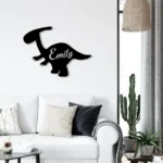 Home Decor Metal Sign Personalized Cute Baby Dinosaur 1