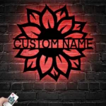 Home Decor Metal Sign Personalized Farmhouse Name 1