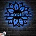 Home Decor Metal Sign Personalized Farmhouse Name 1