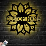 Home Decor Metal Sign Personalized Farmhouse Name 1