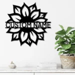 Home Decor Metal Sign Personalized Farmhouse Name 1