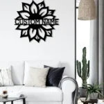 Home Decor Metal Sign Personalized Farmhouse Name 1