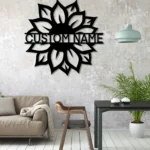 Home Decor Metal Sign Personalized Farmhouse Name 1