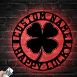 Home Decor Metal Sign Personalized Four Leaves Clover 1