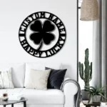 Home Decor Metal Sign Personalized Four Leaves Clover 1