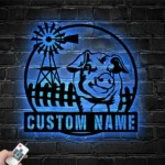 Home Decor Metal Sign Personalized Funny Pig Name 1