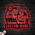Home Decor Metal Sign Personalized Funny Pig Name 1