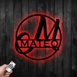 Home Decor Metal Sign Personalized Last Name 1