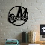 Home Decor Metal Sign Personalized Last Name 1