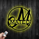 Home Decor Metal Sign Personalized Last Name 1