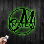 Home Decor Metal Sign Personalized Last Name 1