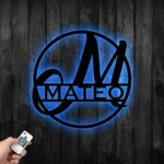 Home Decor Metal Sign Personalized Last Name 1