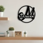 Home Decor Metal Sign Personalized Last Name 1