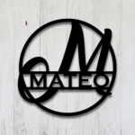 Home Decor Metal Sign Personalized Last Name 1