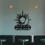 Home Decor Metal Sign Personalized Sun Moon Name 1