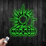 Home Decor Metal Sign Personalized Sun Moon Name 1