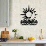 Home Decor Metal Sign Personalized Sun Moon Name 1