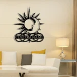Home Decor Metal Sign Personalized Sun Moon Name 1