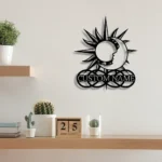 Home Decor Metal Sign Personalized Sun Moon Name 1