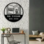 Home Decor Metal Sign Personalized Teacher Name 1