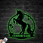 Home Decor Metal Sign Personalized Unicorn Lover 1