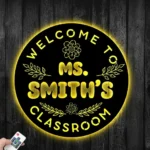 Home Decor Metal Sign Reception To Teacher8217s Classroom 1
