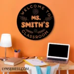 Home Decor Metal Sign Reception To Teacher8217s Classroom 1