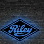Home Decor Metal Sign Riley Logo Car 1