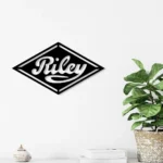 Home Decor Metal Sign Riley Logo Car 1