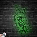 Home Decor Metal Sign Rose Female Line Art 1