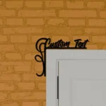 Home Decor Metal Sign Tailored Text 1