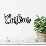 Home Decor Metal Sign Tailored Your Custom Text Words 1