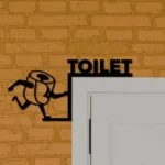 Home Decor Metal Sign Toilet 1