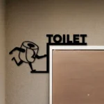 Home Decor Metal Sign Toilet 1