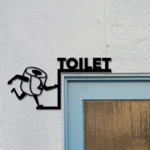 Home Decor Metal Sign Toilet 1