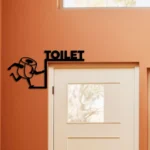 Home Decor Metal Sign Toilet 1