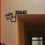 Home Decor Metal Sign Toilet 1