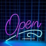 Home Decor Neon Sign Artistic Open 1