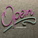 Home Decor Neon Sign Artistic Open 1