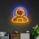 Home Decor Neon Sign Astronaut Emblem 1