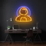 Home Decor Neon Sign Astronaut Emblem 1