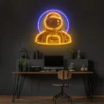 Home Decor Neon Sign Astronaut Emblem 1