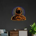 Home Decor Neon Sign Astronaut Emblem 1