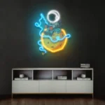 Home Decor Neon Sign Astronaut Fishing 1