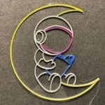 Home Decor Neon Sign Astronaut Reading Book Led 1