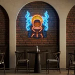 Home Decor Neon Sign Astronaut Squash For Halloween 1