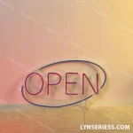 Home Decor Neon Sign Basic Open 1