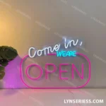 Home Decor Neon Sign Come In We Are Open 1
