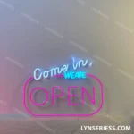Home Decor Neon Sign Come In We Are Open 1